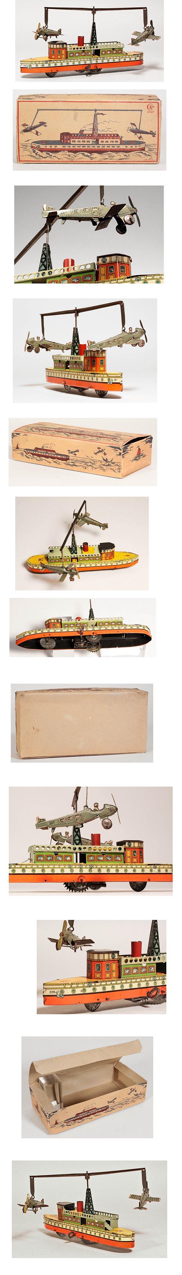 1926 Kellerman 226/7, Monoplanes Circling Ship in Original Box